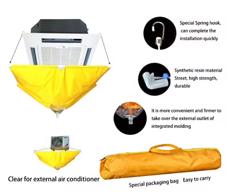 Air conditioner washing bag