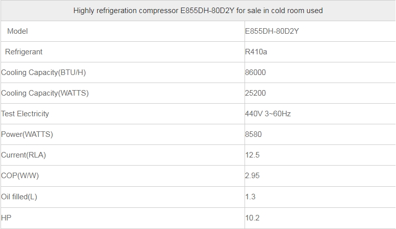 Scroll Compressor E855DH-80D2Y With R410A