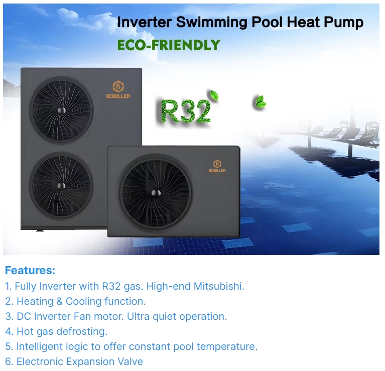 R32 32KW Small Spa Swim Pool Heat Pump