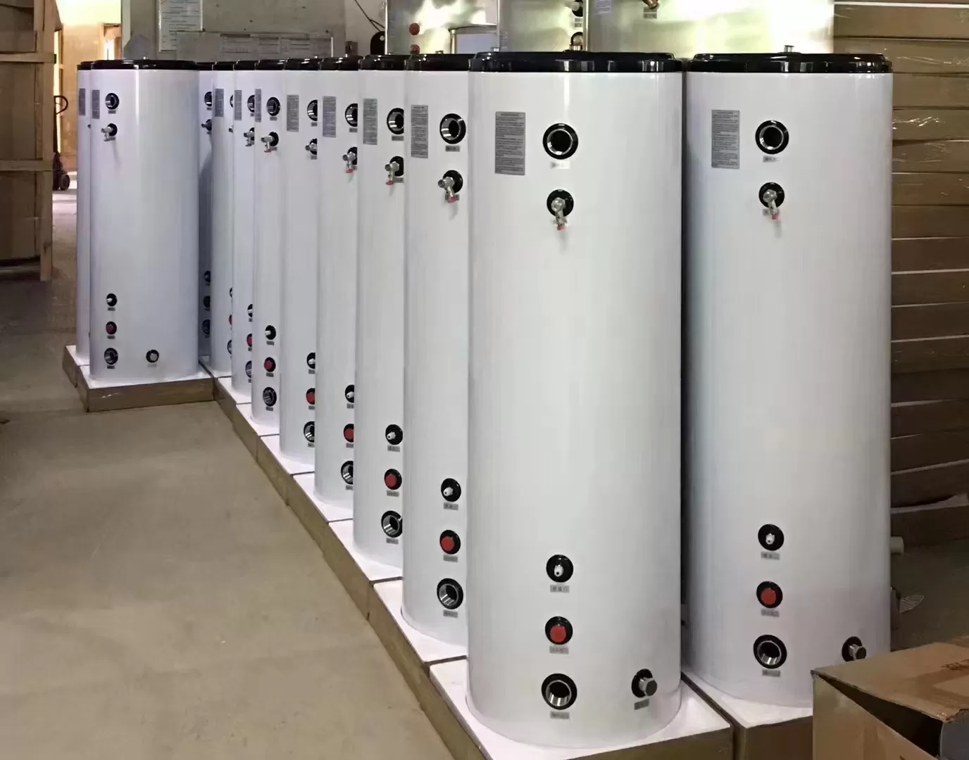 Domestic hot water tanks, tanks for heat pump systems, electrically heated tanks